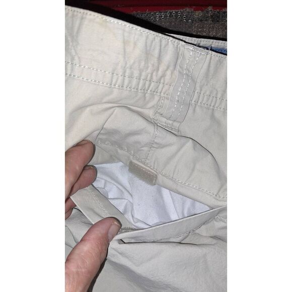 Mens 40x10 inch Tan Shorts With Pockets - Picture 4 of 7